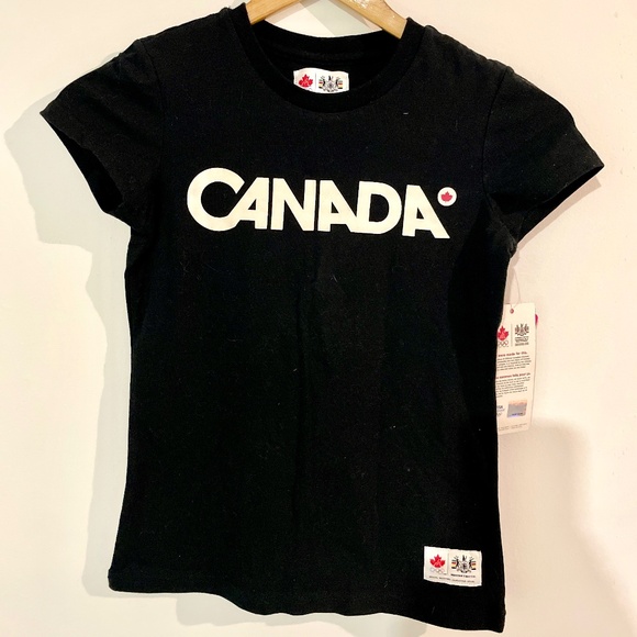 New girl’s Canada Olympic black t-shirt - Picture 1 of 4